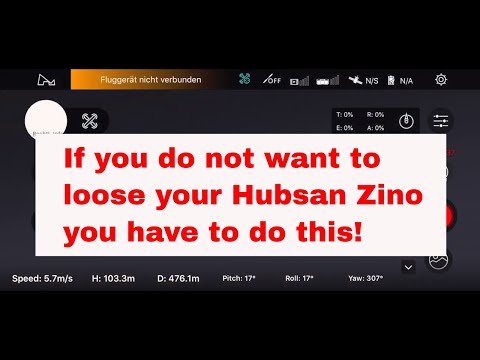 Hubsan Zino Range Test with sudden Connection lost Problem