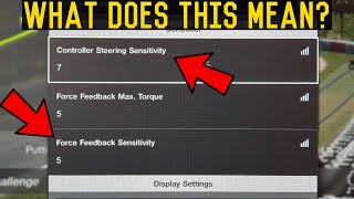 Gran Turismo Sport: Controller Sensitivity \& Force-Feedback Sensitivity Explained