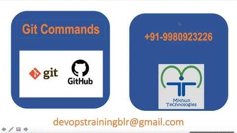 Git Commands 1 - Mithun Technologies - 9980923226