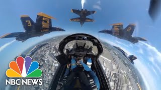 Blue Angels Flyover Honors COVID-19 Frontline Workers Of New Orleans | NBC News
