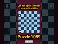 Can You Spot It? Brilliant Mate in 2 for White | Puzzle 1089 #chess #shorts