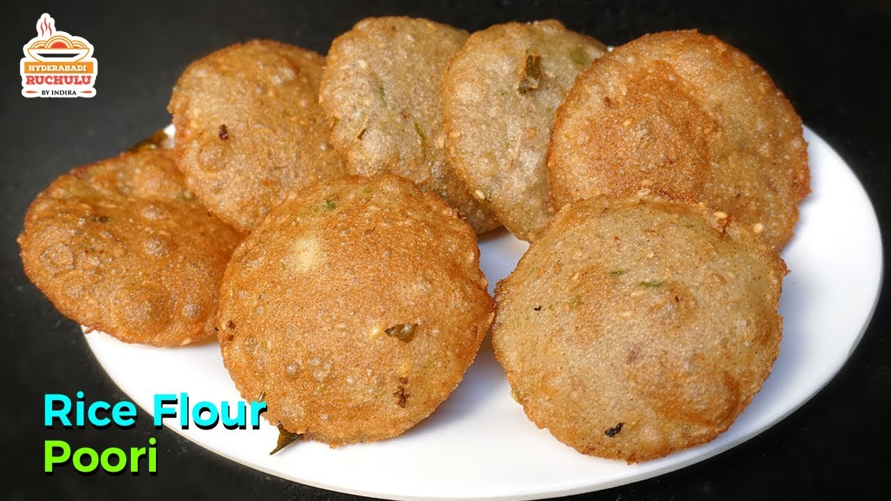 Rice Flour Poori Preparation