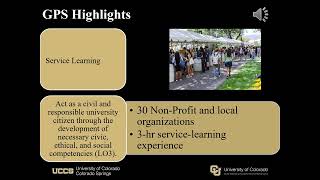 UCCS GPS Presentation to Prospective Students & Their Families