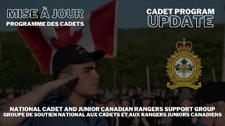 Cadet Program Update // Mise à jour du programme des cadets