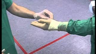 Surgical etiquette Glove changing