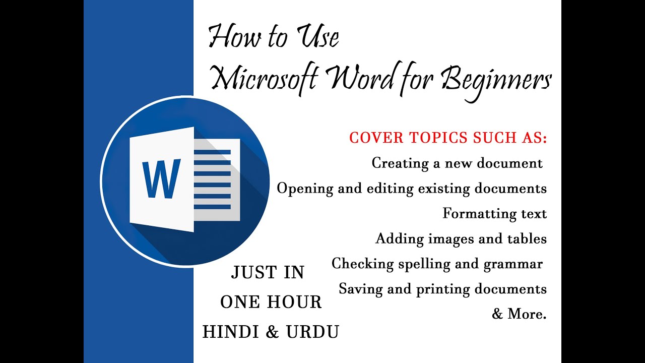 How to Use Microsoft Word for Beginners - YouTube