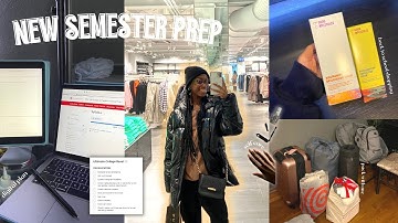 NEW SEMESTER PREP | planner set up, new school supplies, packing, romanticizing college!!