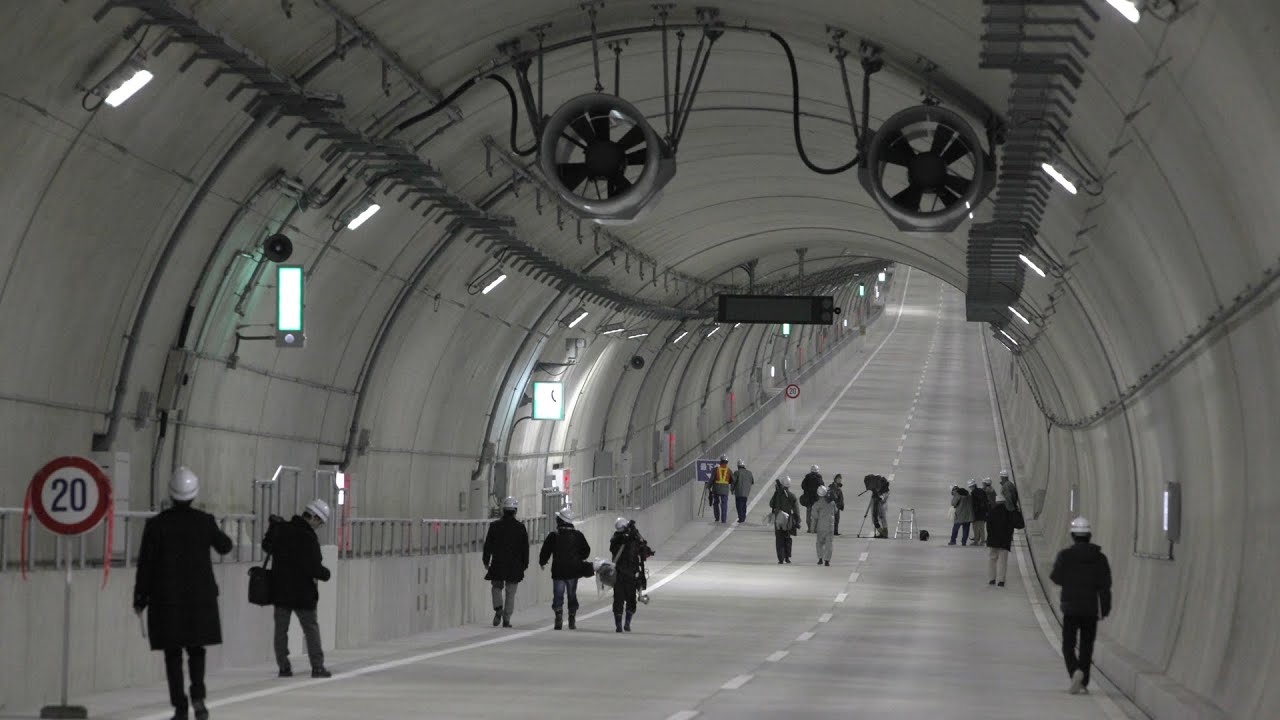 国道３５７号東京港トンネル ２６日に開通 Youtube