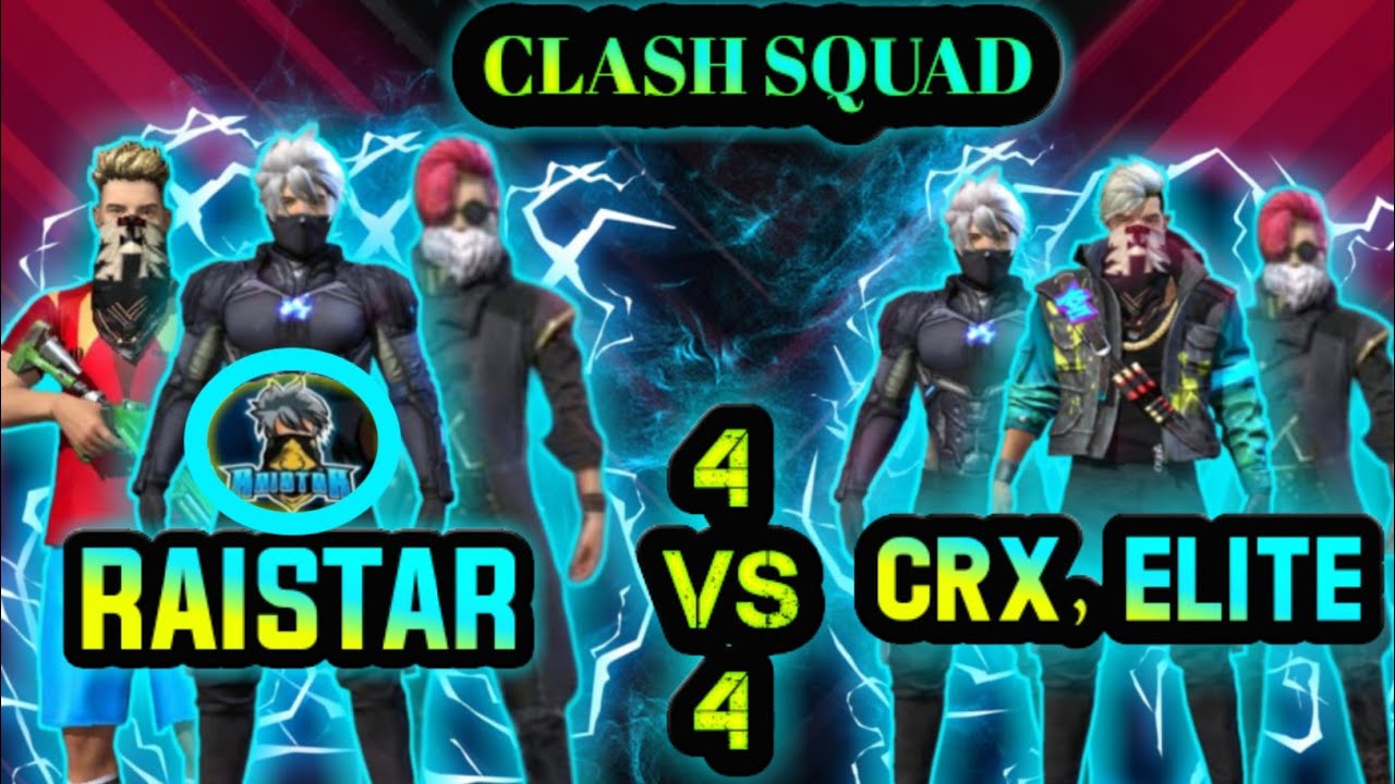 Raistar Vs CRX Elite | 4 VS 4 CLASH sQUAD I CRX ROCKY OP LIVE COMMENTARY