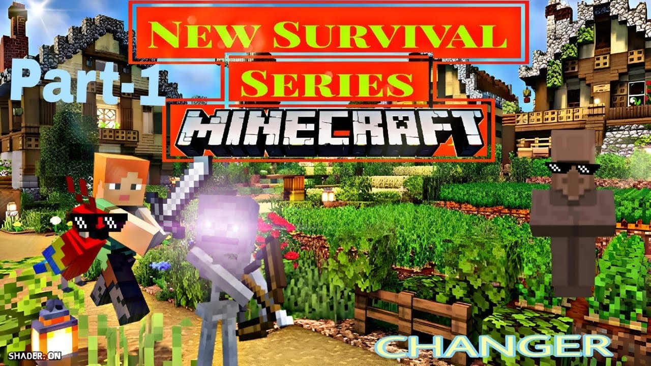 Minecraft new survival series PART 1,🥰🥰🥶🥶🥶 - YouTube