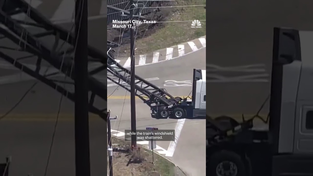 Amtrak train carrying more than 100 people collides with 18-wheeler in Texas