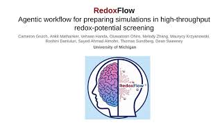RedoxFlow: Agentic workflow for preparing simulations in high-throughput redox-potential screening
