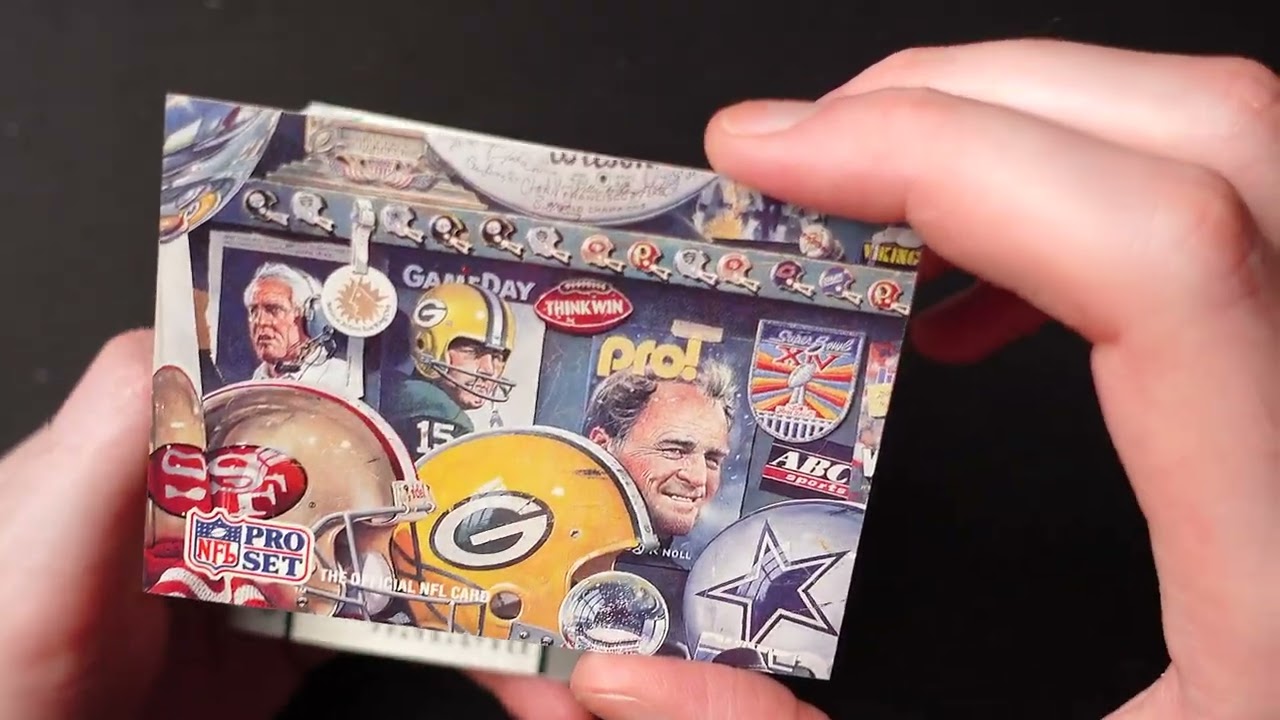HISTORY OF FOOTBALL 14h30m 7枚 BOX SET 1990 Pro Set 25th Anniversary Superbowl Football Cards - YouTube