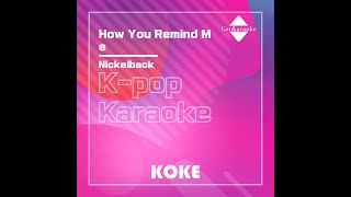 How You Remind Me : Originally Performed By Nickelback Karaoke Verison