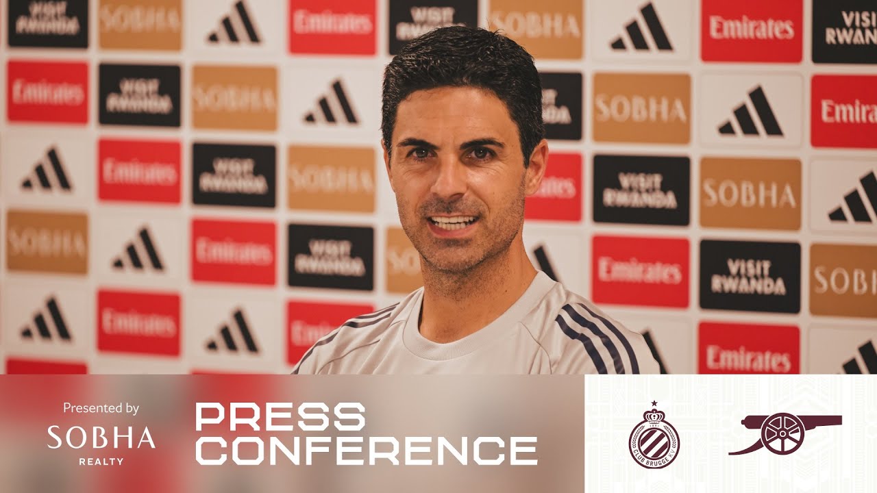 PRESS CONFERENCE | Mikel Arteta previews Club Brugge | Updates on Rice, Saliba and Trossard | UCL