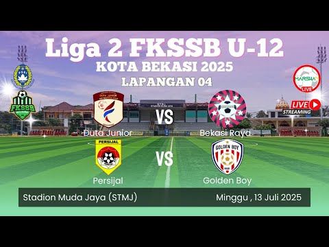 Duta Junior VS Bekasi Raya & Persijal VS Golden Boy, Liga 2 FKSSB U-12 Kota Bekasi 2025