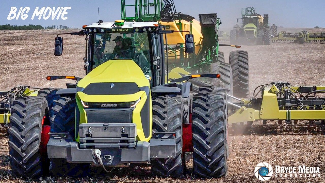 CLAAS XERION 12.590 x2- BIG Tractors - Landwirtschaft XXL Aussaat 2025 mit 2 Großtraktoren in ACTION