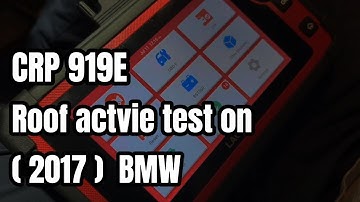 LAUNCH CRP919E | 2017 BMW Roof Active Test: Uncovering the Secrets of its Roof System🤓🤓