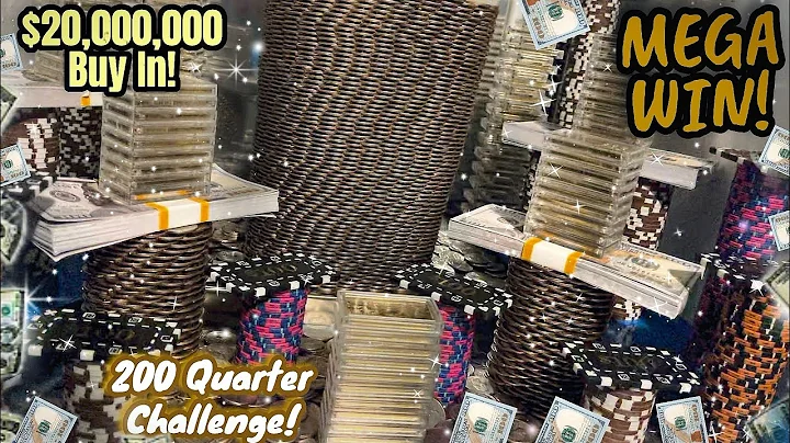 (𝗠𝗨𝗦𝗧 𝗦𝗘𝗘) $20,000,000.00 BUY IN, 200 QUARTER CHALLENGE, HIGH RISK COIN PUSHER! (MEGA WIN)