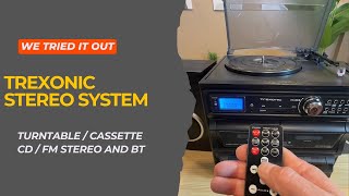 Trexonic 3-Speed Turntable with CD Player and Cassette - We tried it out!