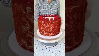 Gluten-free Red Velvet cake GlutenFree RedVelvet CakeDecorating DelightfulTreats shorts