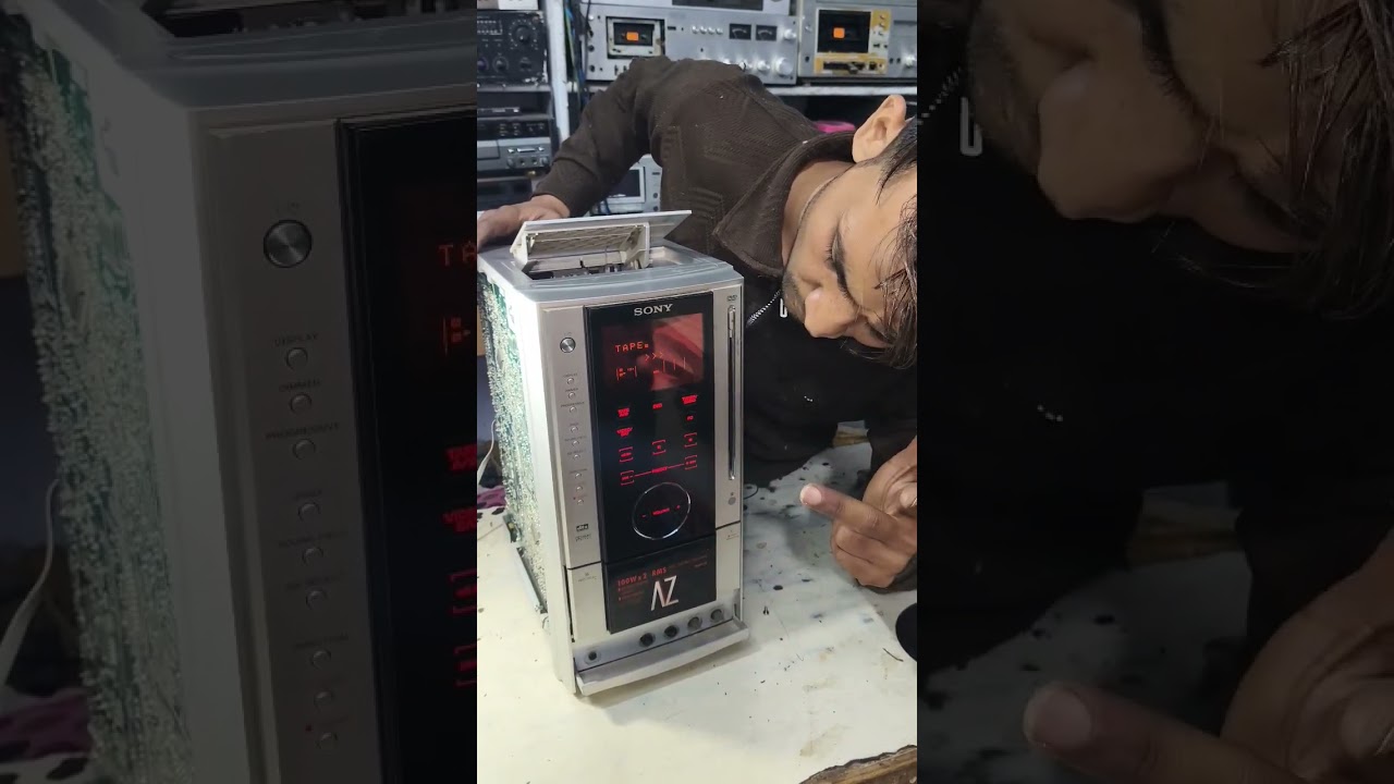 Sony Stereo DVD Player Audio Dual Cassette Recorder Repairing Centre Shop 
