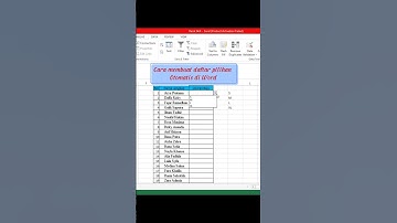 Cara Membuat daftar pilihan (drop down) list di Excel dengan mudah #excel #tipsexcel