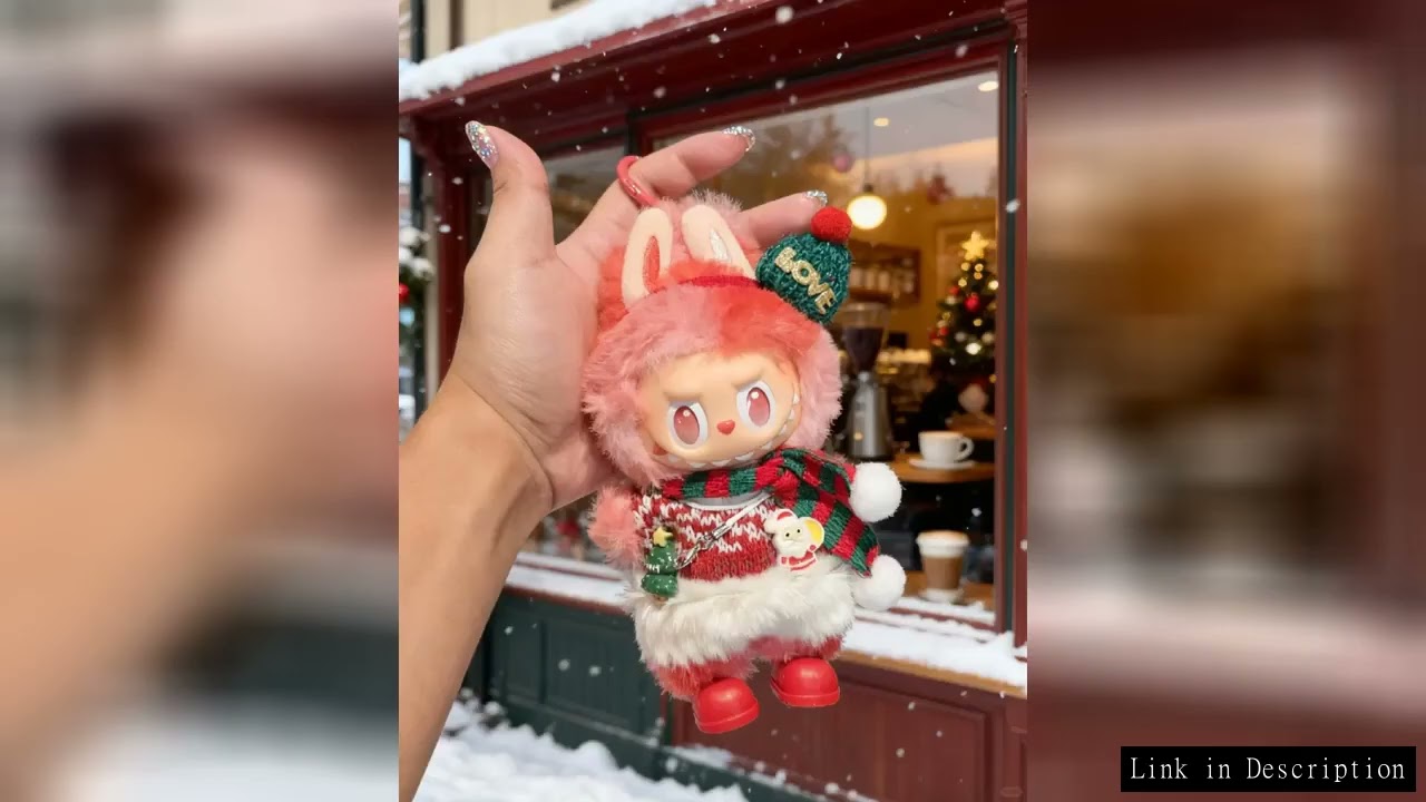 Labubu Doll Christmas Outfit New Year's Decoration Clothes Festive Holiday Costume Set with Accessor