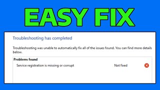 Famous How To Fix Service Registration is Missing or Corrupt in Windows Net Worth