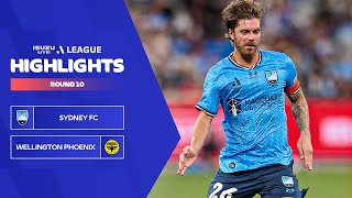 Sydney FC v Wellington Phoenix - Highlights | Isuzu UTE A-League 2023-24 | Round 10