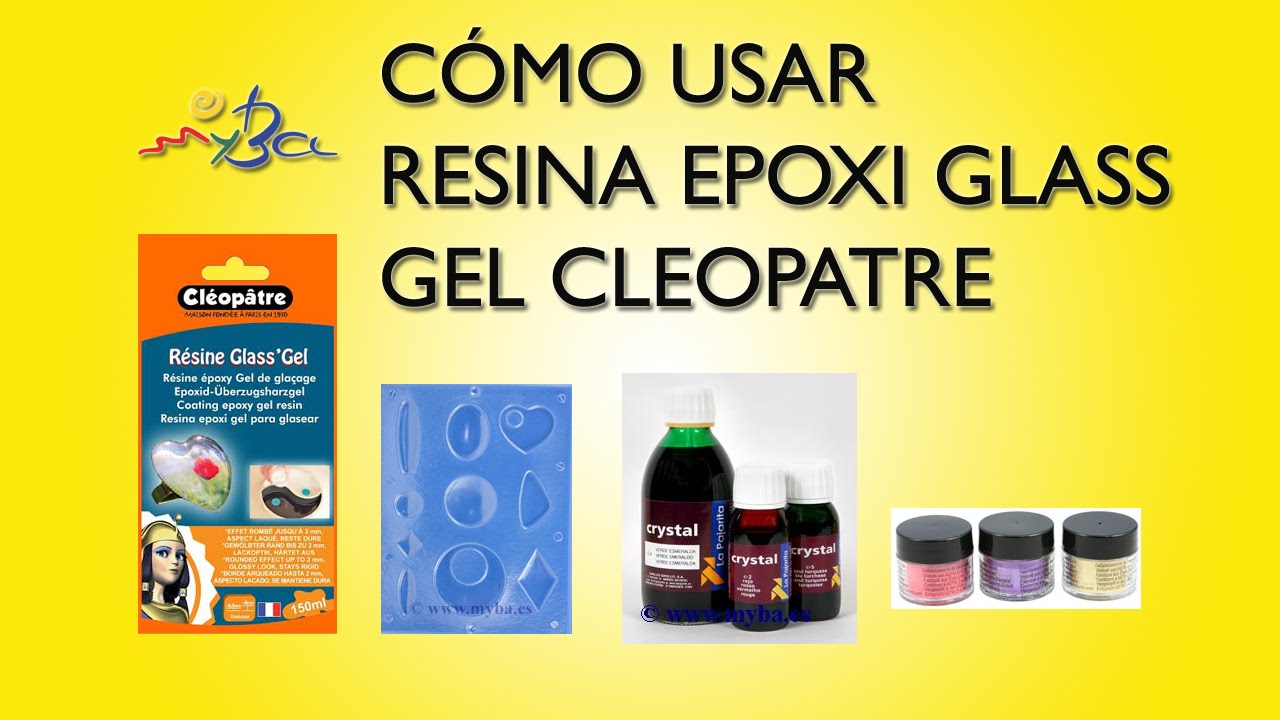 Resina epoxi transparente Glass Gel Cleopatre, cómo usar