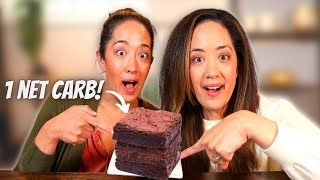 These 1 Net Carb Brownies Only Have 2 Ingredients!