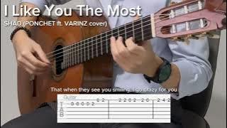 I Like You The Most by PONCHET ft. VARINZ (English cover by SHAD) (EASY Guitar Tab)