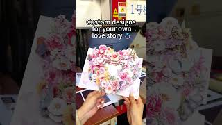 Custom Wedding Invitations Factory: Pop Up Cards for Brides &amp; Planners #popupcards #weddingideas