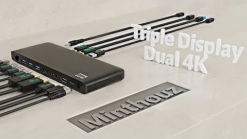 Eén kabel, drie 4K-monitoren! (Review van het Minthouz 12-in-1 dockingstation)