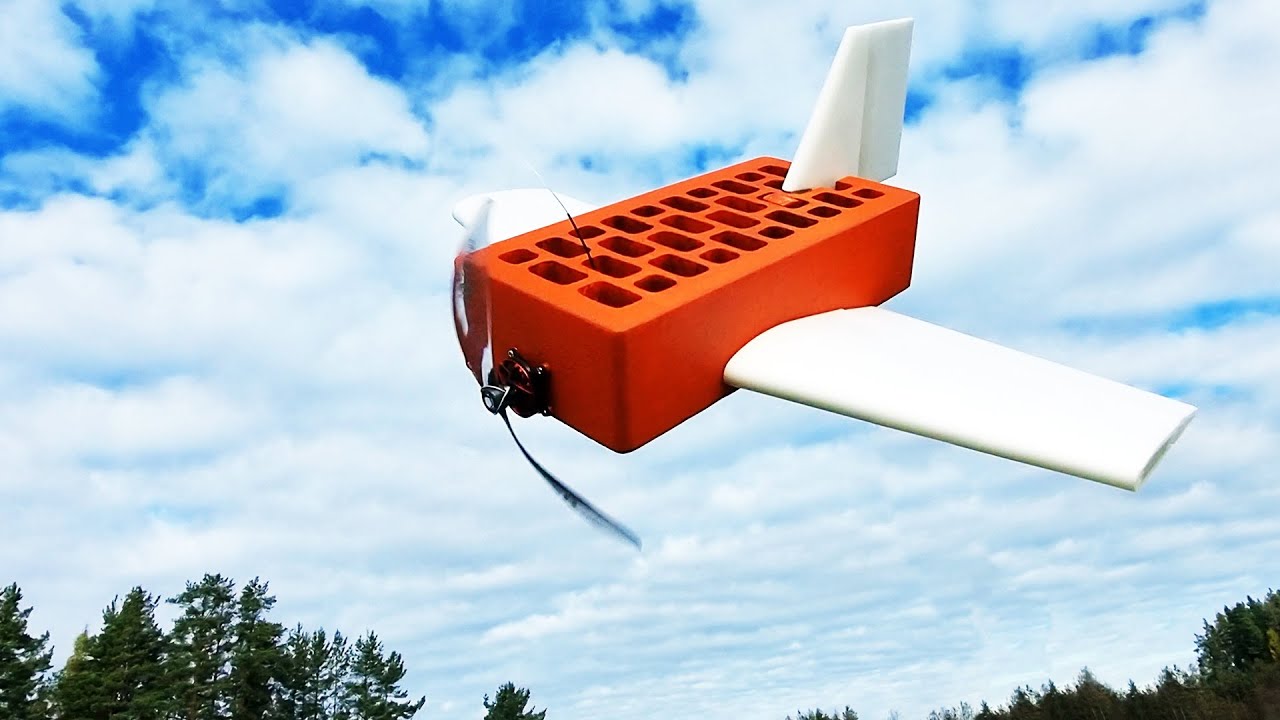 Flying Brick RC plane - YouTube
