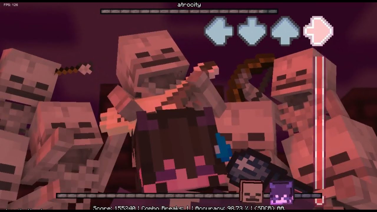 FNF vs Jellymid - Atrocity (INSTRUMENTAL minecraft remix) - YouTube