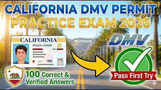 California DMV Permit Practice Exam 2026 | 100 Correct and Verified Answers to Pass First Try