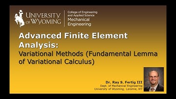Variational Methods (Fundamental Lemma of Variational Calculus)