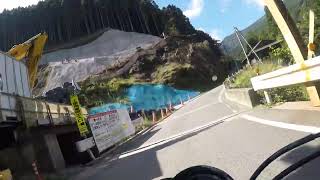 20230930CT125ハンターカブR168旧道大塔 SS (更谷萬業)付近