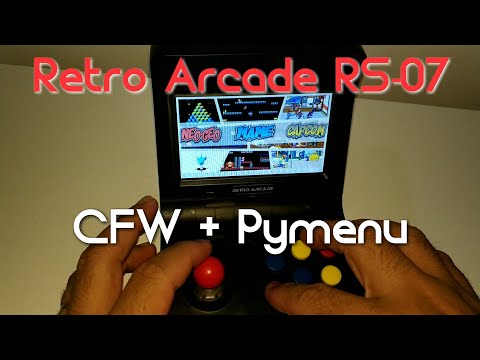 Retro Arcade RS-07 com Custom Firmware + Pymenu .