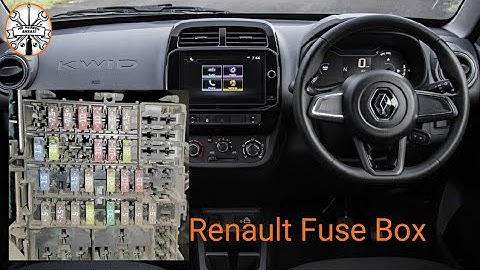 Renult kwid 1. Wiring and Fuse Box Location.