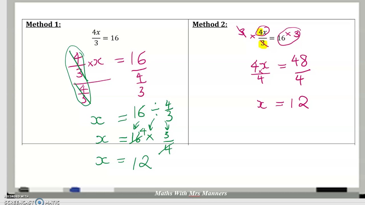 Solving 2 step linear equations - YouTube
