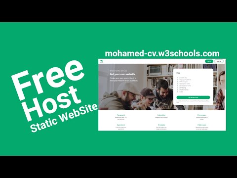 free host - publish static website for free w3schools