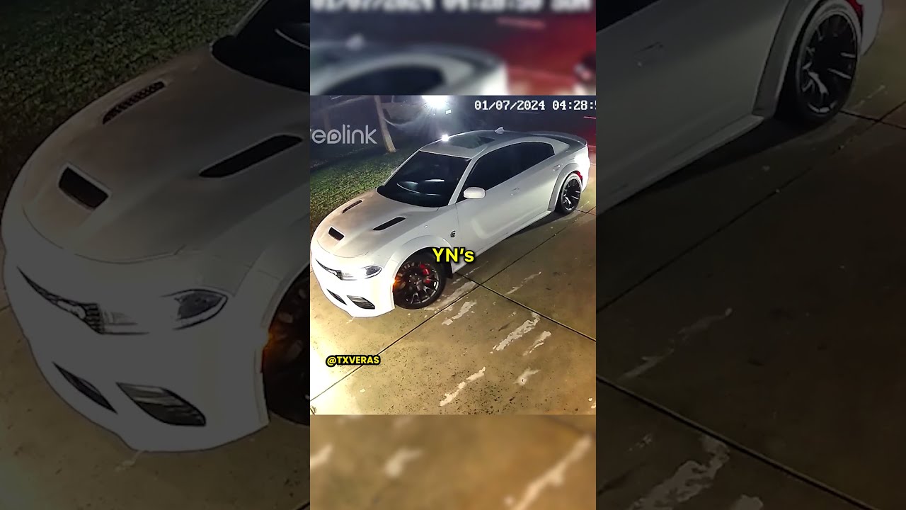 Thief Tries To Steal Hellcat Off Driveway