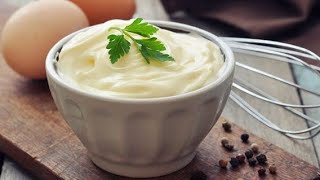 Mayonnaise Maison - كيفية صنع اطيب مايونيز في دقائق - Homemade Mayonnaise In 1 Minute
