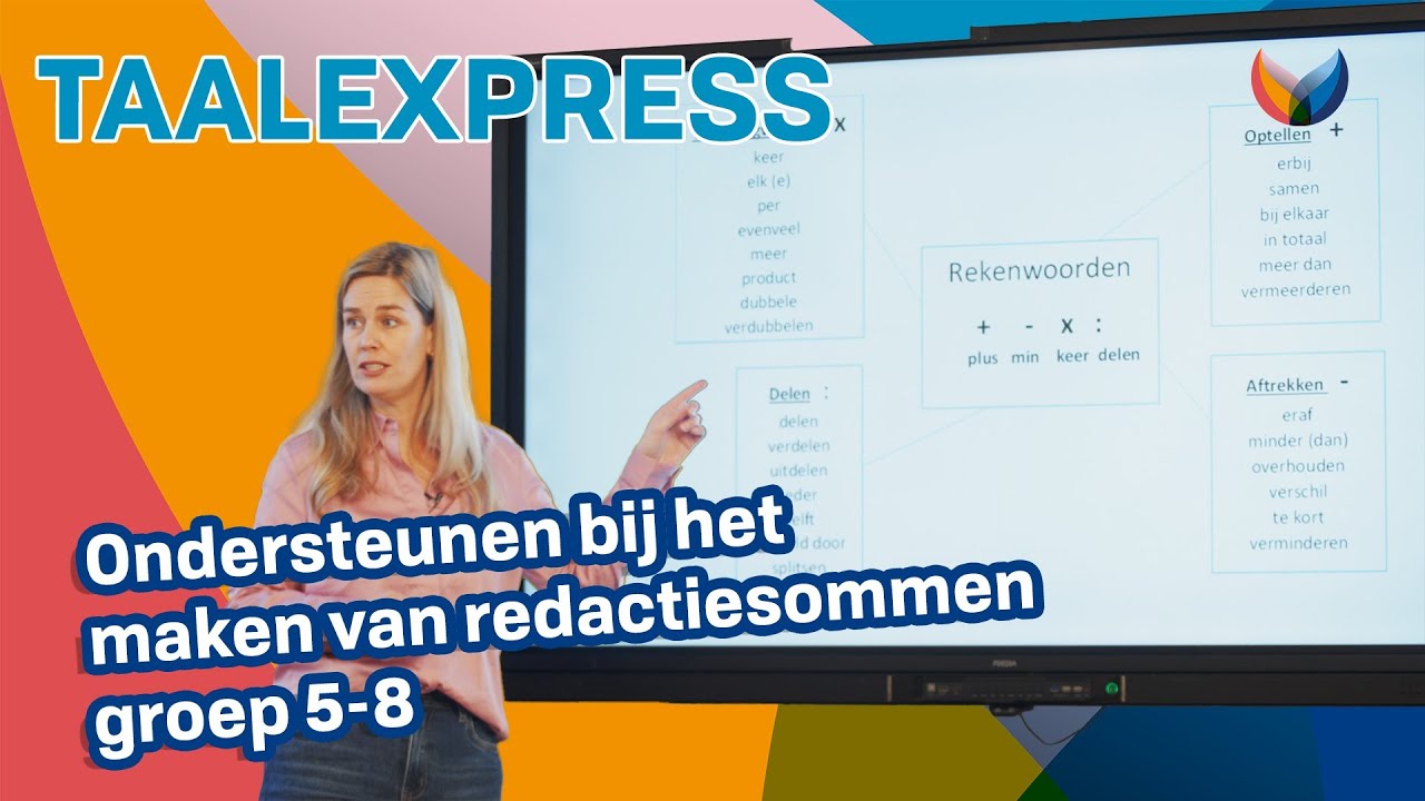 Ondersteunen bij het maken van redactiesommen groep 5-8 - YouTube