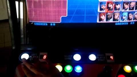 Neo Geo Restore : Testing the LED buttons.