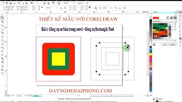 Bài 1: Bài tập corel với công cụ Rectangle Tool