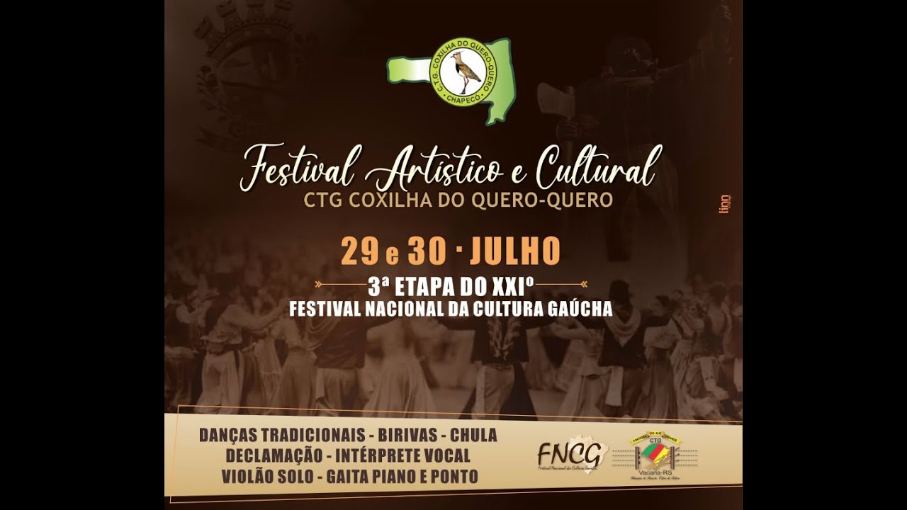 30/07/2023 Festival Artístico e Cultural CTG Coxilha do Quero-Quero -  3ª Etapa Festival Nacional